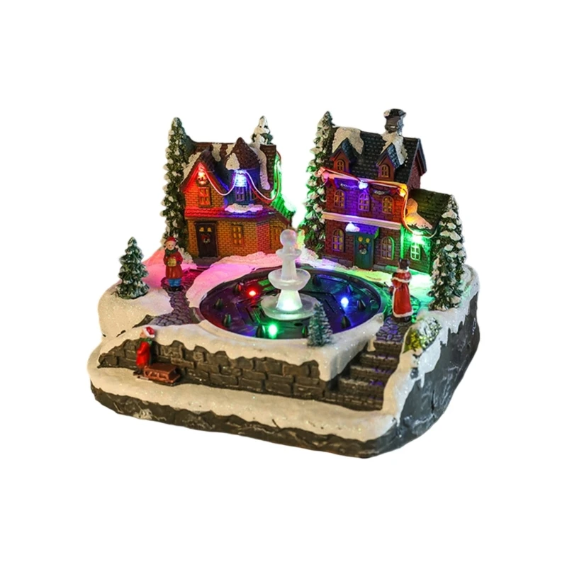 Musical Whirling Christmas Tree Deck With Water Spring Feature And Energy Efficient LED Radiances JOMD