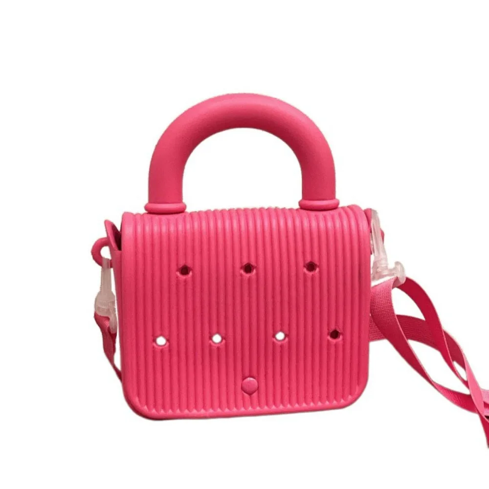 

Anti-slip Waterproof Beach Bag Adjustable straps Sandproof Cartoon Crossbody Tote Easy to Clean DIY EVA Handbags With Hole
