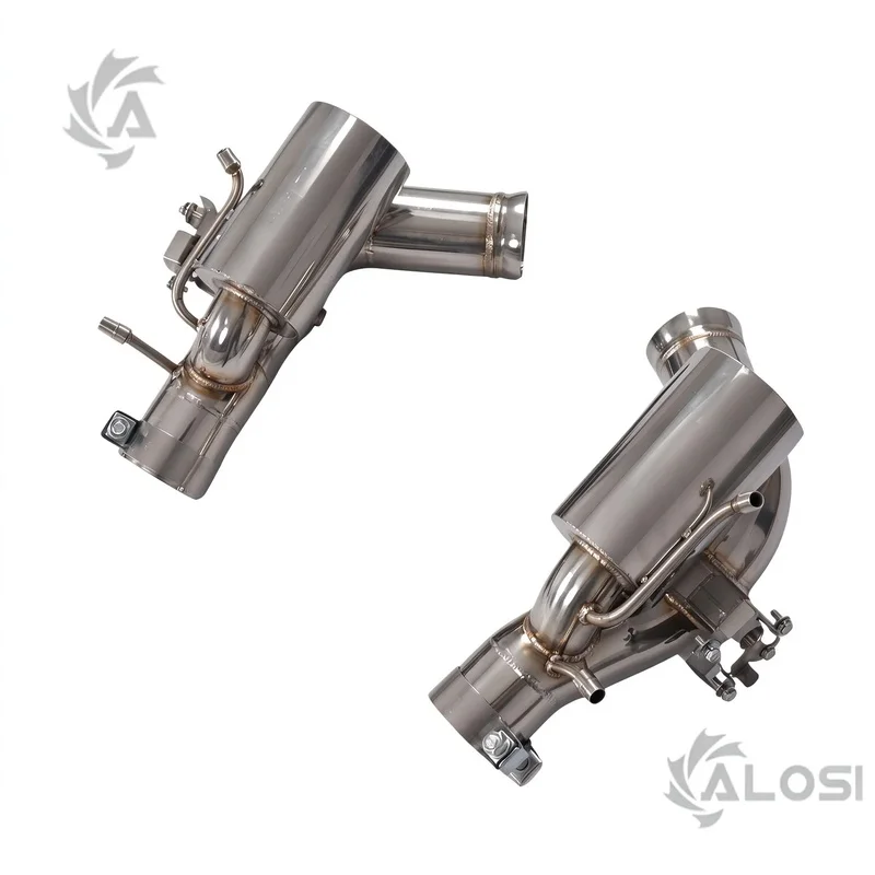 Valve Control Catback Exhaust System for Ferrari 296 GTB V6 3.0T 2021- Stainless Steel Pipes With High-frequency Metallic Roar