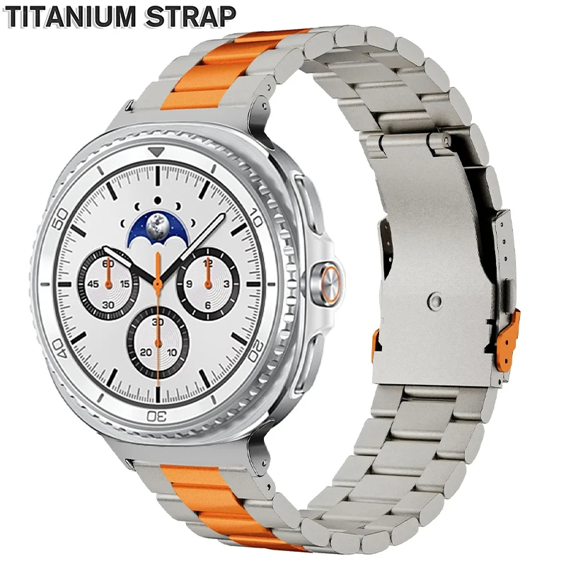 

Titanium Watchband for Samsung Galaxy Watch 8 40mm 44mm Band 8Classic 46mm Metal Strap for Galaxy Watch Ultra 2025 47mm Bracelet
