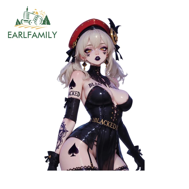 EARLFAMILY Akuochi Klee Genshin Impact Tattoo Sticker Creative RV Decals Occlusion Scratch Sunscreen Decoration Accessories