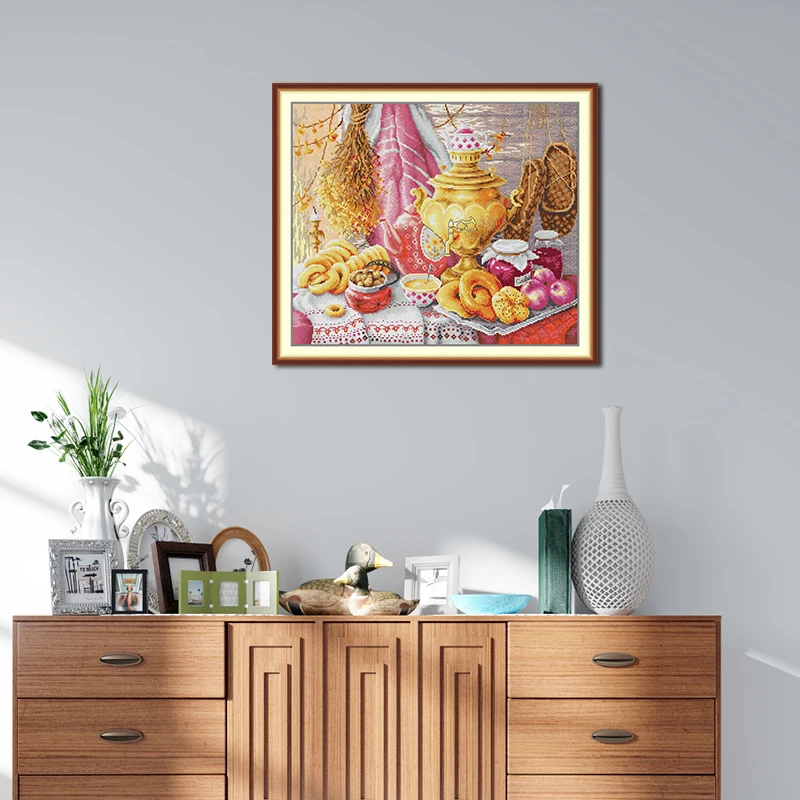 

Набор для вышивания HD Pattern Counted Aida 16/14/11CT Printed Canva Beginner Embroidery Craft Set for Learning