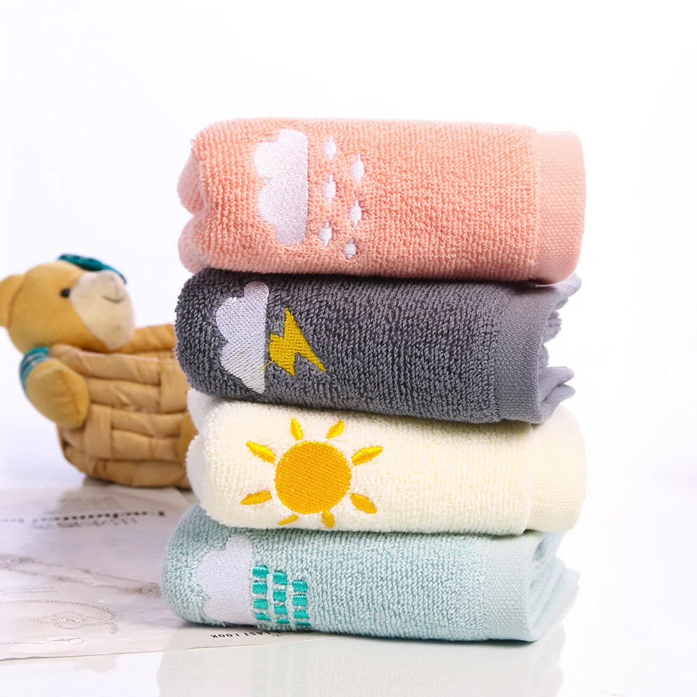 3 Pcs Cotton Towel Reusable Small Ceiling Vent Covers Children Kids Wiping Baby Bathing Pillow Toys Face Cleaning Boys