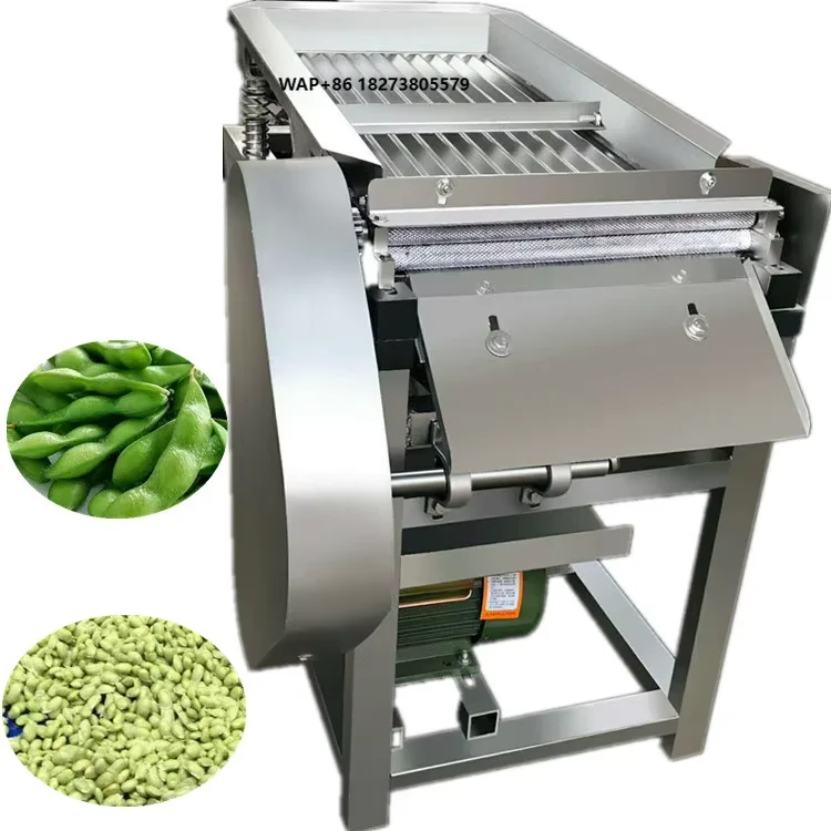 Small Green Beans Peas Soybean Sheller Shelling Huller Peeling Machine