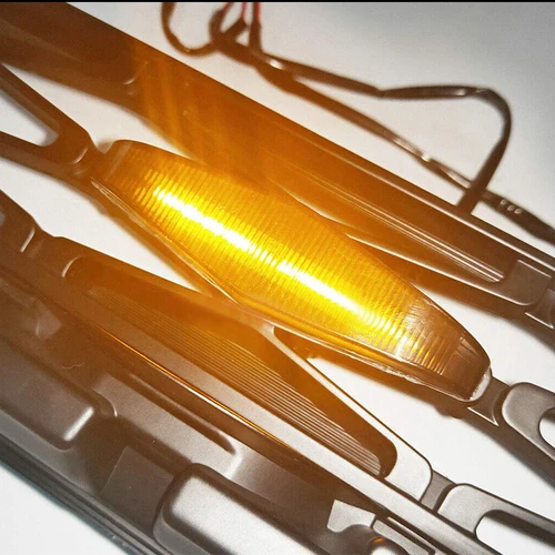 Imagen 2 del producto Tira de luces LED completa delantera TRD Pro Grill iluminación DRL para Toyota 4Runner, incluye conjunto LED y arnés de cableado blanco/ámbar 2014-2024, 3 piezas