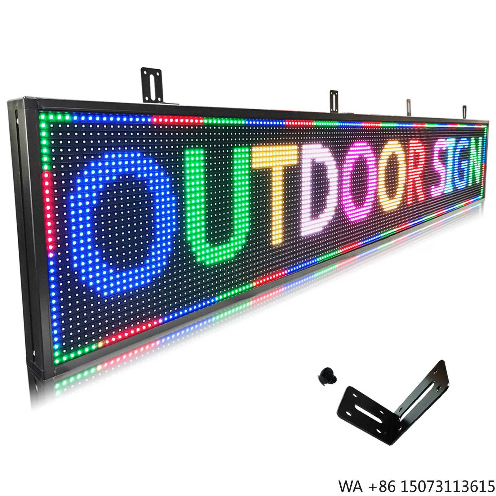 

Outdoor P10 LED Subtitle Screen - Custom 39*8 Inch Digital Text Advertising Message Board