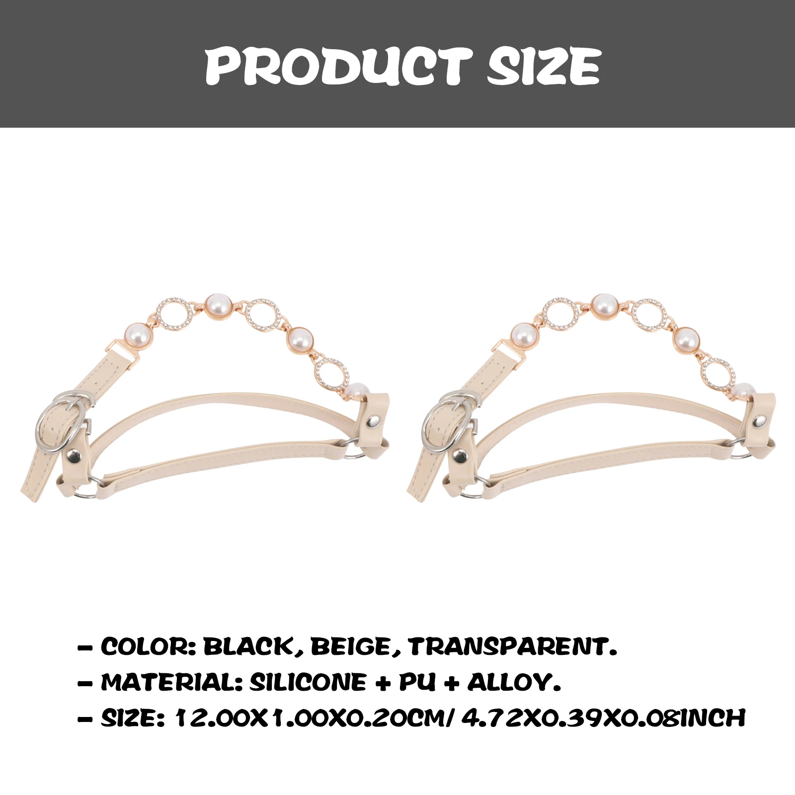 

3Pairs Anti-Slip Shoe Straps Detachable PU High Heel Ankle Strap Prevent Slippery Stability Shoelace for Women Heels