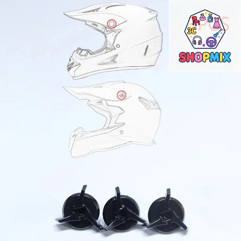 Off-road Helmet Special Screw For Sun Visor Fixing Plastic Screw Universal Plastic Screw Off-road Helmet Screw