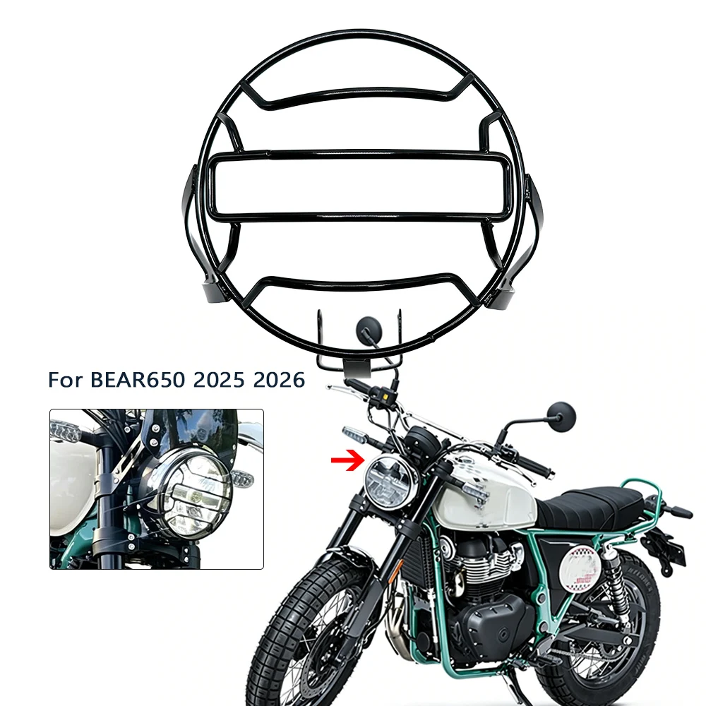 Headlight Guard Fit For BEAR650 BEAR 650 2025 2026 Headlight Shield Guard Protector Headlamp Mesh Grille Cover