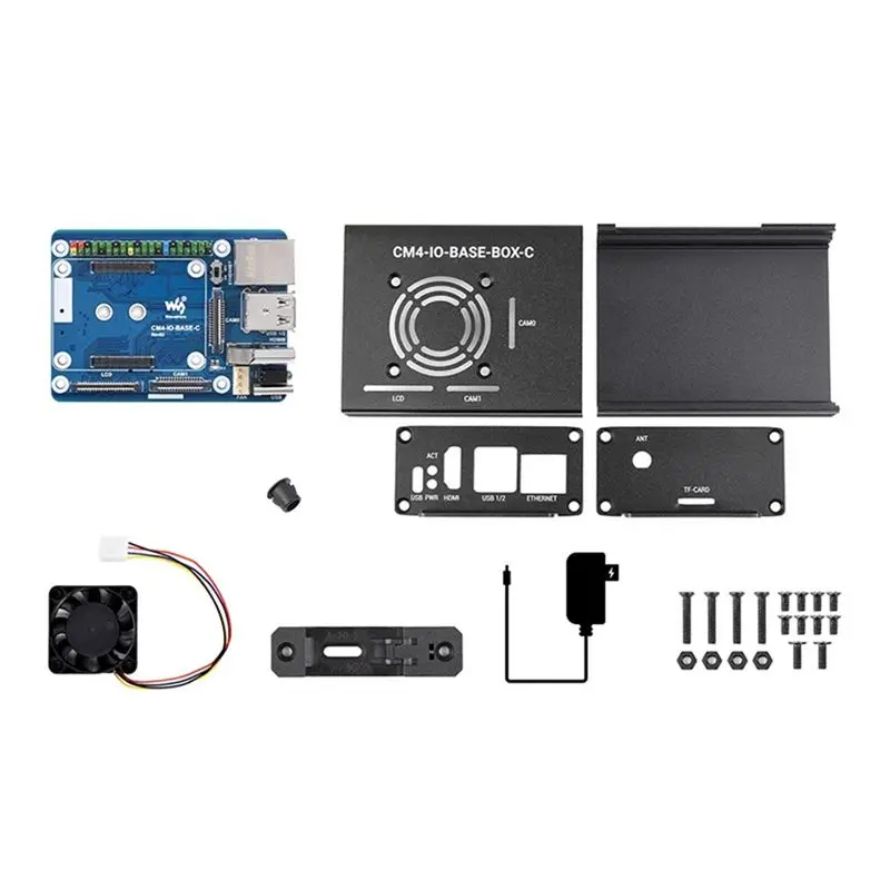 Waveshare Compute Module 4 For Raspberry Pi Mini Base Board Kit CM4 Socket Standard Core Board Baseboard Computing Module