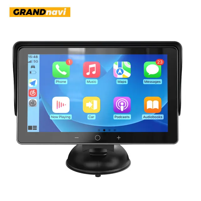 

Grandnavi 7inch Touch Screen Portable Radio Carplay Car Dvd Player Radio 1din Wireless Carplay Stereo Android Navigator for Car