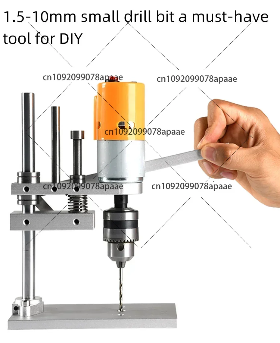 Benchtop Drill Press High Precision PCB Drilling Machine Woodworking Drilling Home DIY Desktop Mini Drill for Wooden Jade