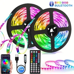 Bluetooth Led Lights 5V Usb 5050 Rgb Led Strip 5 10 Meters Wifi Adhesive Led Tape Lamp Children'S Room Decor Ice String For Tv