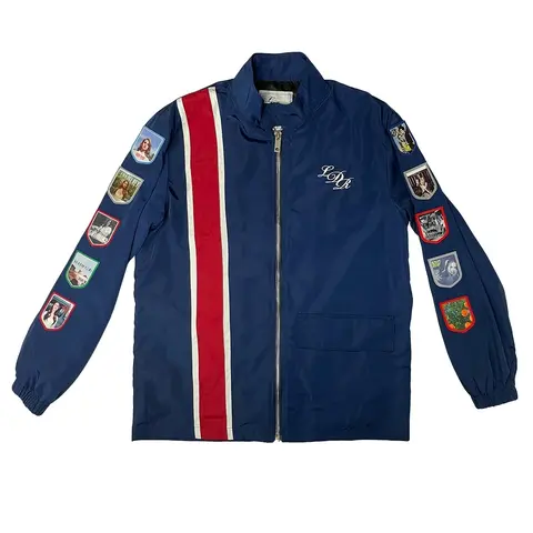 Jaquetas de Corrida Comemorativas Lana Merch LDR 2026 Azul Marinho para Mulheres e Homens, Jaqueta de Corrida com Patches, Casaco Superior, Roupas Femininas Del Rey