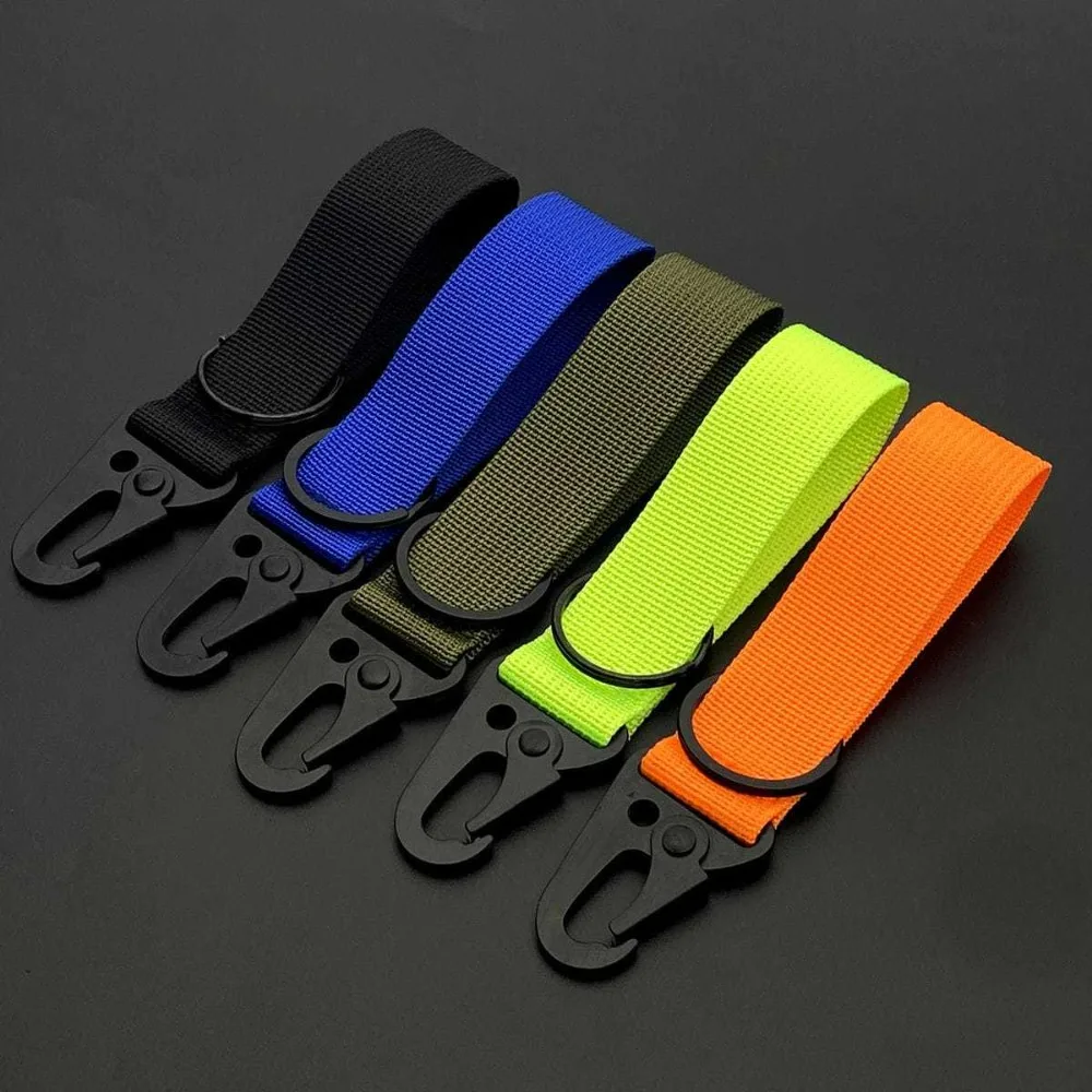 

Eagle Beak Buckle Backpack Pendant Mountain Hook Waist Belt Keyring Outdoor Tactical Equipment Nylon Webbing Keychain Accessory