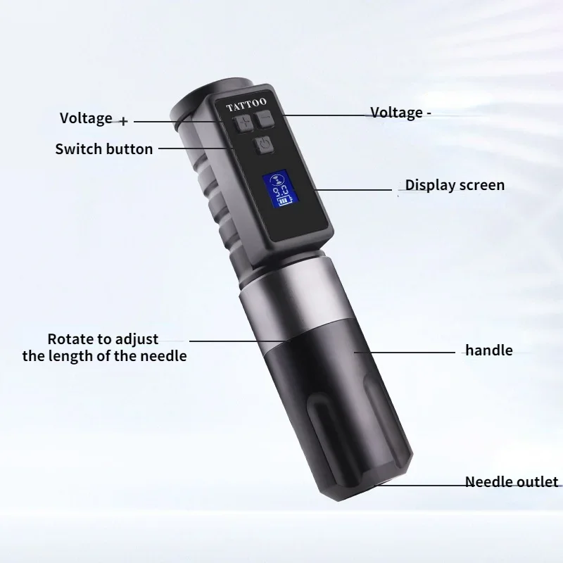 Professional Mobile Power Supply Tattoo Pen Wireless Charging Integrated Large Capacity Battery Powerful Motor Tattoo Equipment