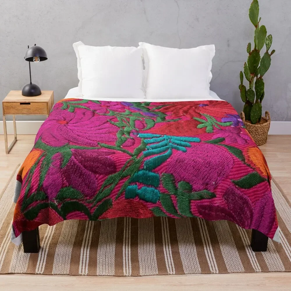 

Mexican Embroidered Throw Blanket Luxury Thicken Vintage Blankets