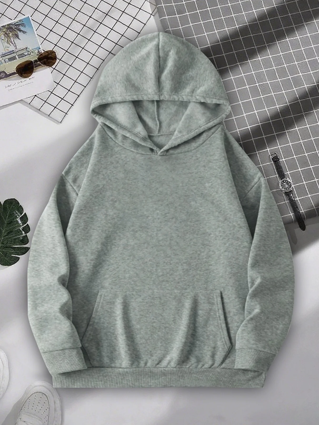 Unisex Motorrad-Hoodie Moto Girl Helm-Grafik Oversized Pullover Sweatshirt Biker Streetwear Herbst Winter – Detail 6