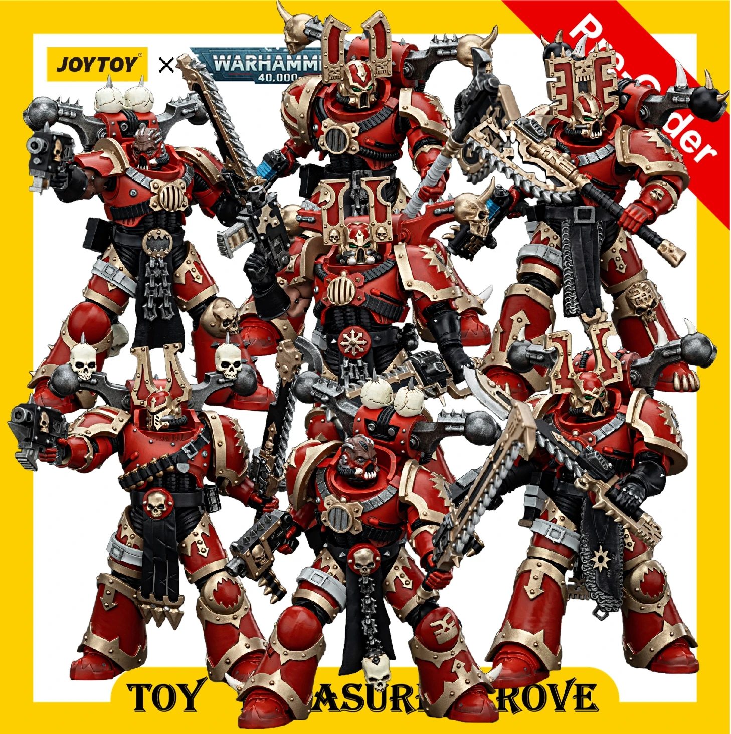 [PRE ORDER] JOYTOY 1/18 Warhammer 40k Action Figures World Eaters Khorne Berzerker Collection Figures