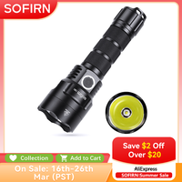 Sofirn C8G Powerful LED Flashlight 21700 SST40 18650 With Power Indicator Lantern Torch 2 Groups Ramping SOS Beacon Outdoor