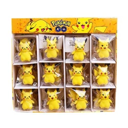 36pcs/box Pokemon Eraser Cartoon Anime Figure Pikachu Student School Stationery Supplies For Child Kawaii 3d Erasers Toys Gift