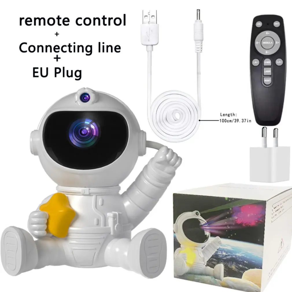 Astronaut Galaxy Projector Night Light Gift Starry Sky Star USB Led Bedroom Night Lamp Child Birthday Decoration Remote Control