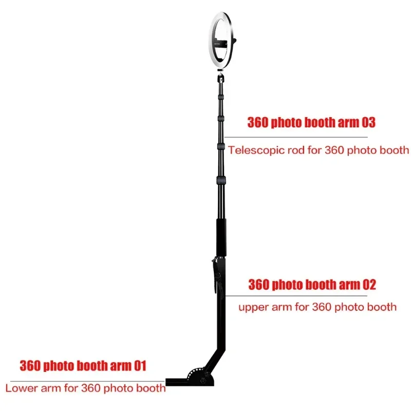 360 photo booth arm accessories photo booth bracket oblique arm