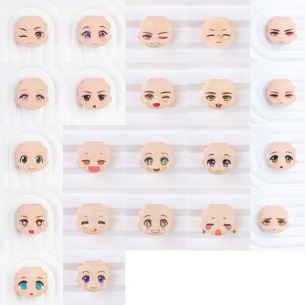 OB11 Replaceable Head Shell Baby Face Expression Obitsu11 GSC Body 1/12 BJD Head Shell Doll Body Doll Cute And Delicate Baby