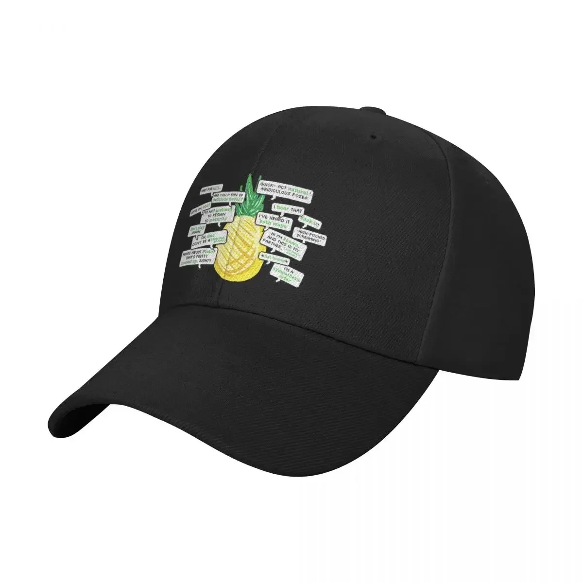 Iconic Psych Quotes Ft. A Pineapple Baseball Cap Beach Bag Tactical Cap Rugby Boy Child Women's