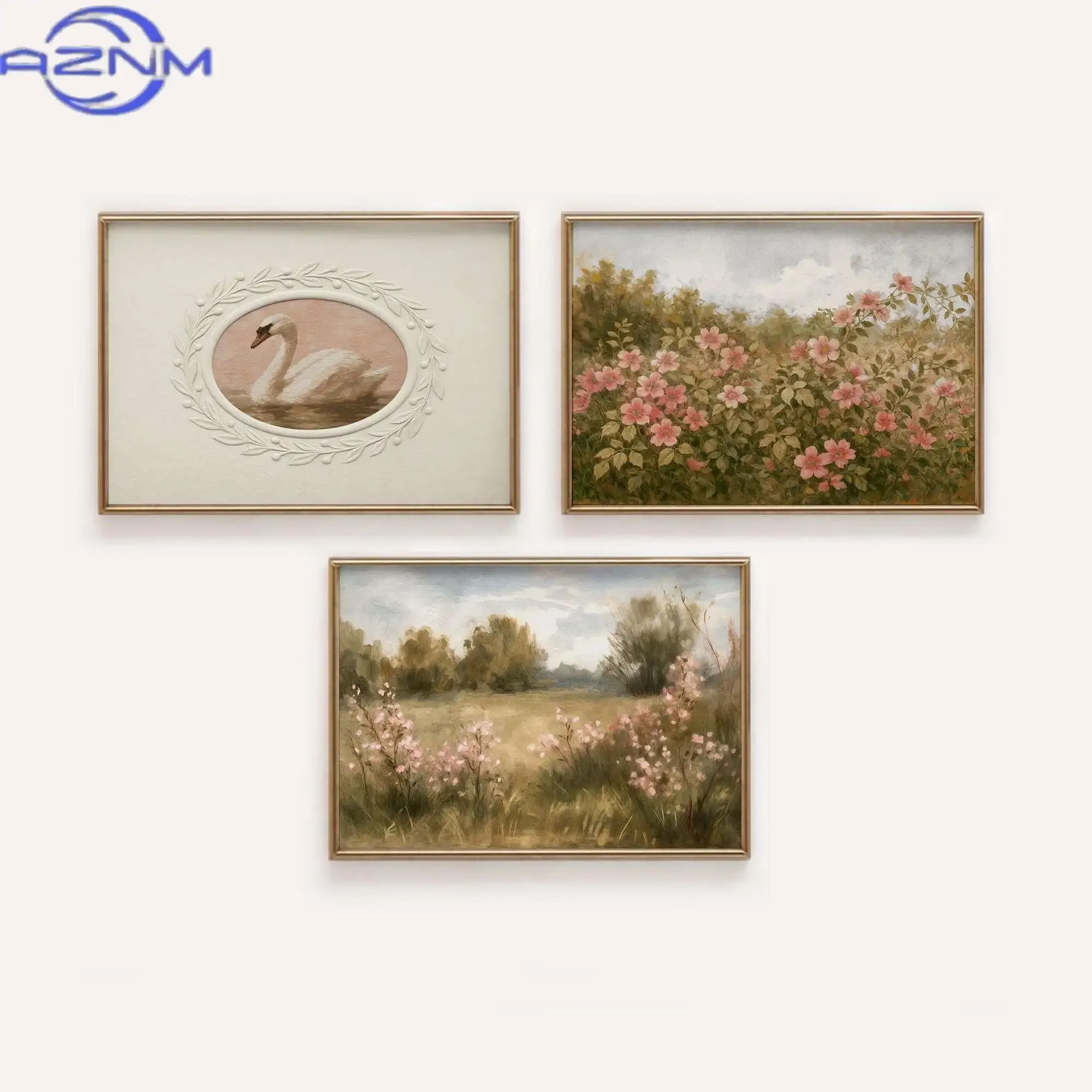 Retro Pink Nursery Art Posters Vintage-Inspired Girls Room Decor Canvas Print Painting Decoration Gift Poster Nursery Wall Decor