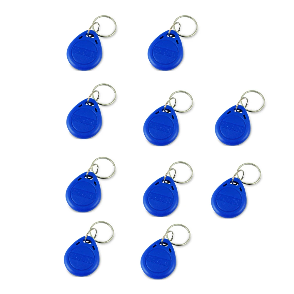 100pcs 125khz RFID Key Stickers Card Tag ID Keyfobs TK4100 Door Entry Access Control EM  Token Attendance Management Keychain