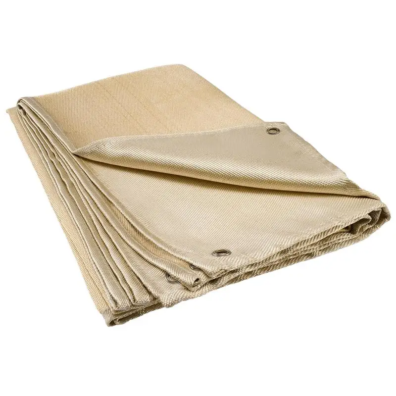 Fireproof Insulation Blanket Heavy Duty Fiberglass Blanket Fire Safety Tool With Reinforced Hem For Using As Fire Blanket