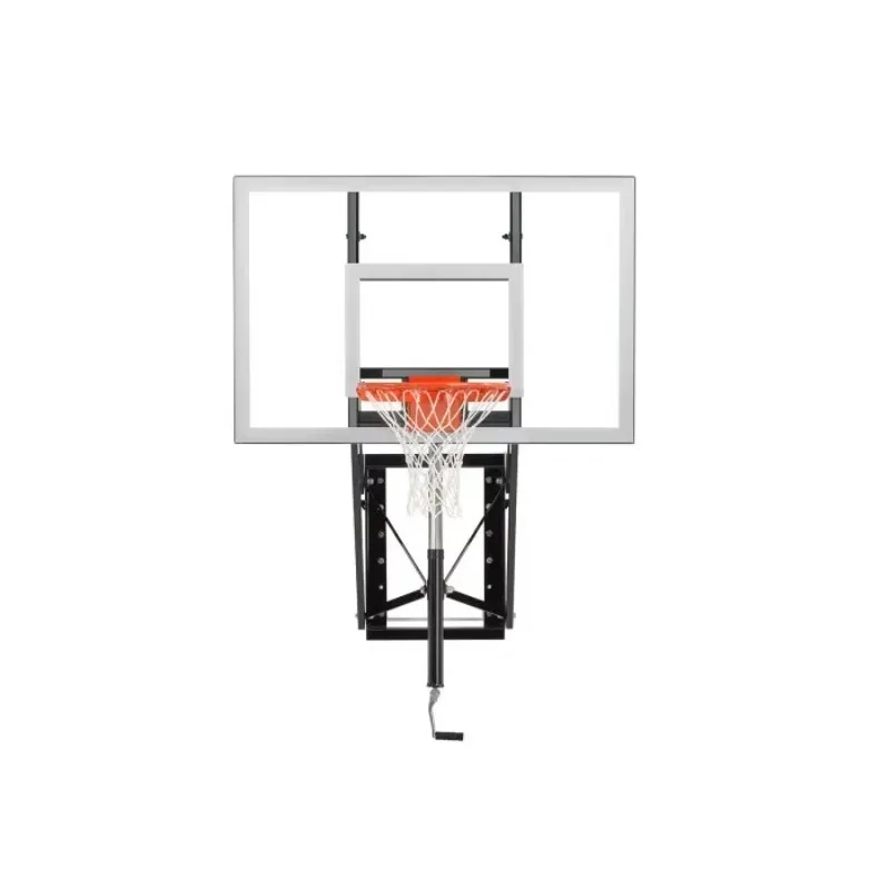 Adjustable Wall Mounted Basketball Hoop Set For Adults - Easy Installation Safe For Indoor Outdoor Wall Safe Stable
