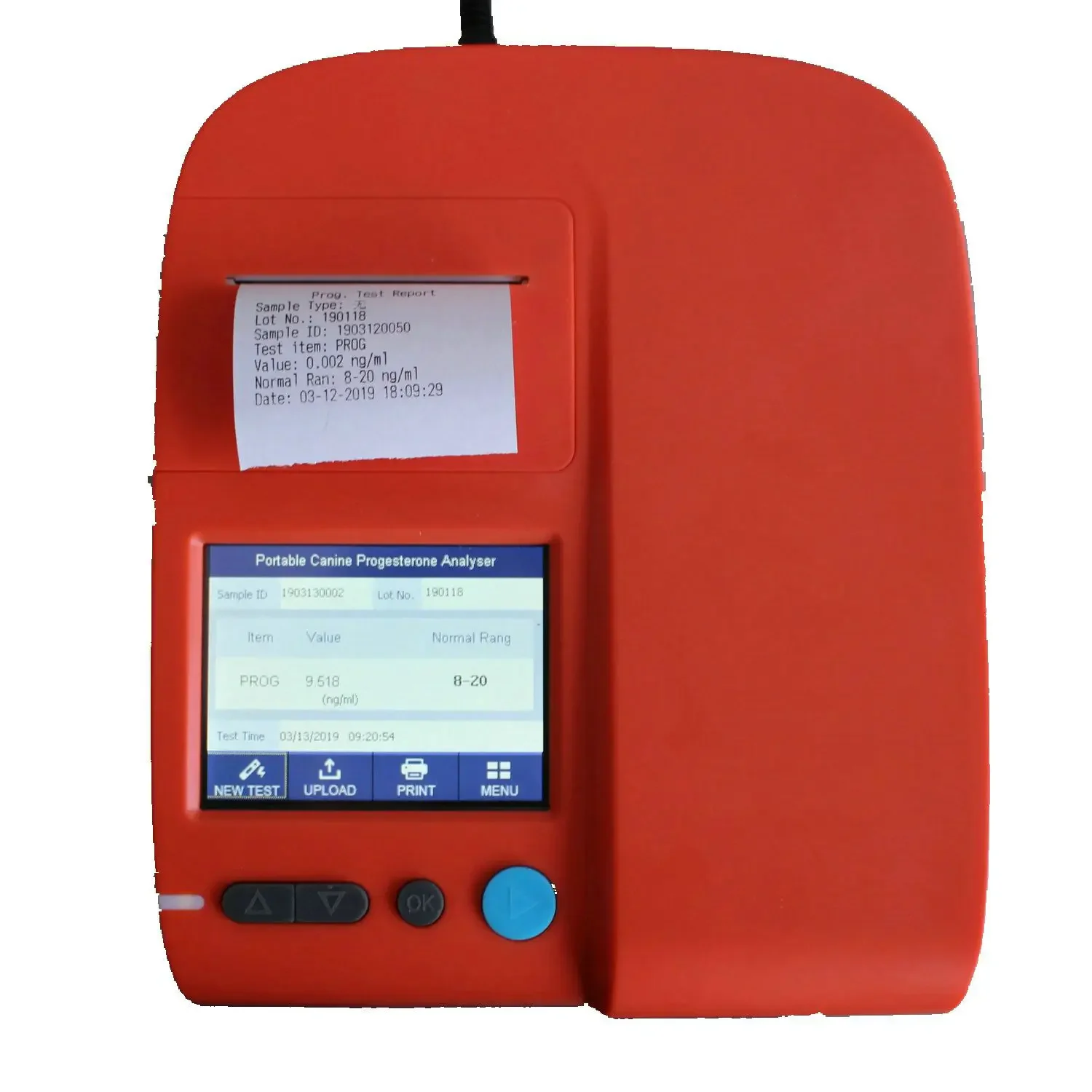 Draagbare Veterinaire Immunoassay Progesterone Test Hond Machine Analyzer Voor Hond Progesteron Test Machine