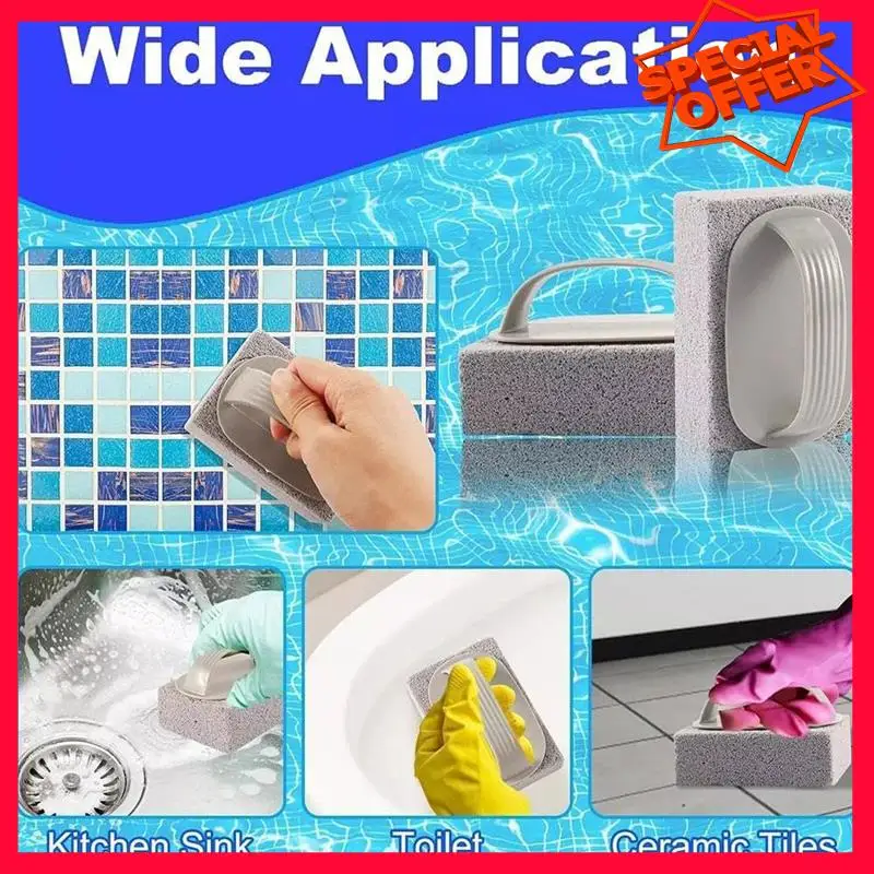 

-ESTR 5PCS Hand-Held Pools Pumice Stone, Pool Cleaning Blocks With Handle, Swimming Pumice Pool Tile Stone For Clean Pool Tile