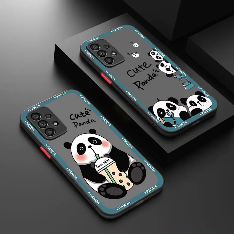 

Chinese Panda Phone Case For Samsung A13 A22 A32 4G A33 A42 A52S A53 A73 5G A12 A14 A23 A31 A51 A70 A71 A72