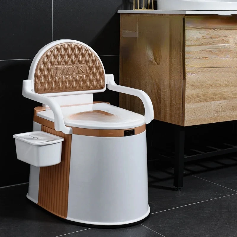 Removable Toilet Pregnant Woman Toilet Household Portable Elderly Night Urinal Bedpan Detachable Backrest Toilet Chair