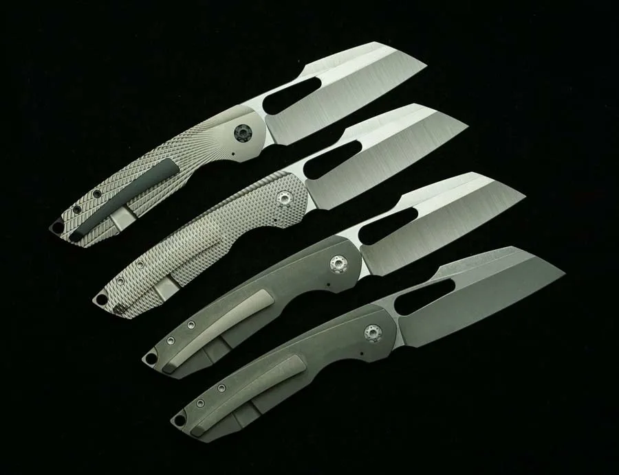 LEMIFSHE New STR Folding Knife 154CM Steel Titanium Alloy Handle Ceramic Bearing Outdoor Camping Survival Pocket EDC Tool