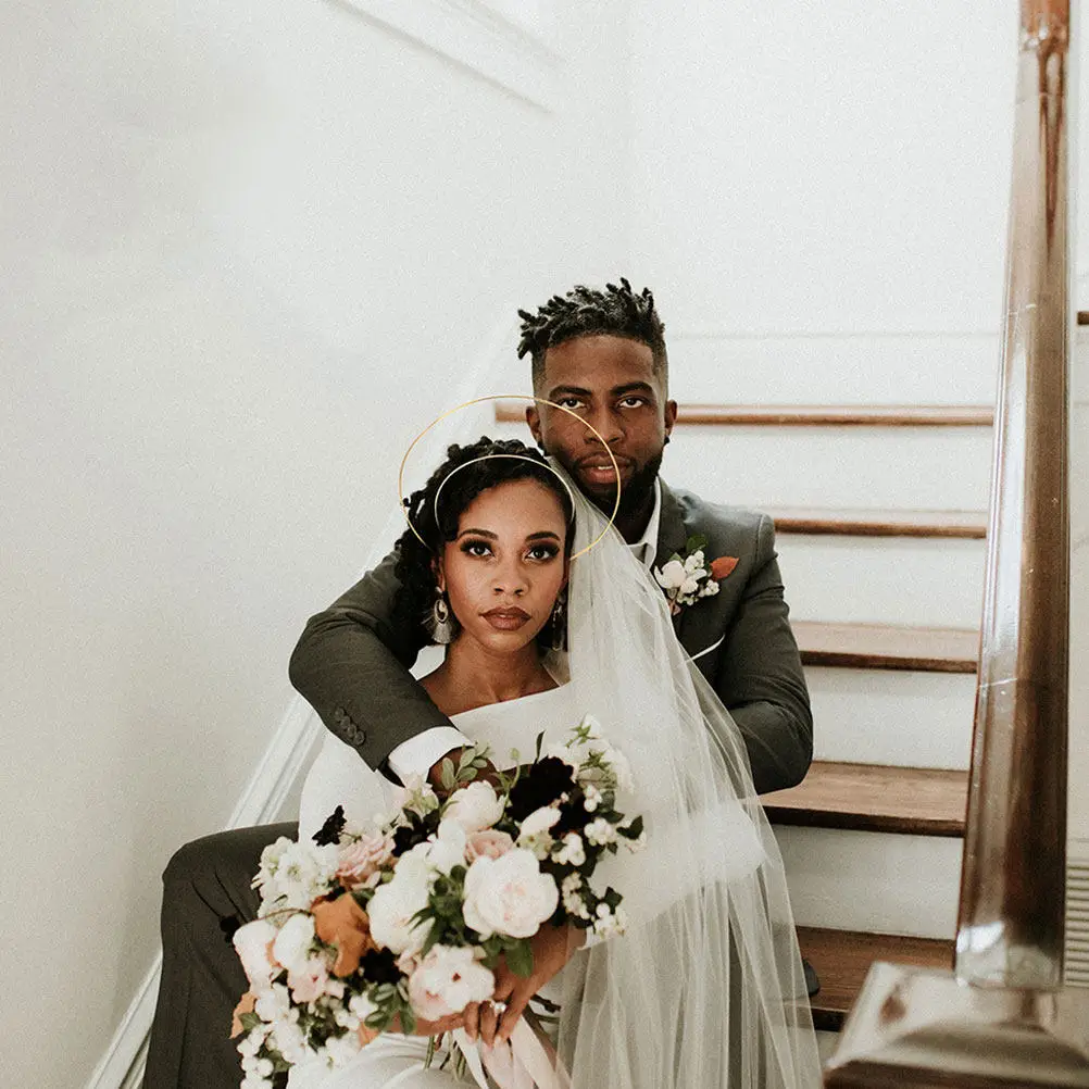 

Набор из 6 металлических ободков для волос в форме короны, для самостоятельного изготовления, для свадеб и вечеринок, женский декор для волос, ободки-ангелы, металлические обручи для волос