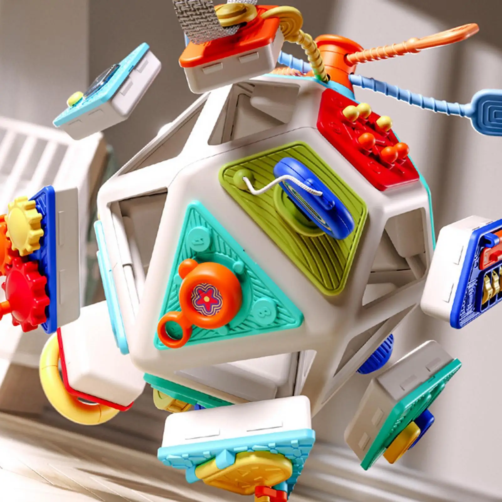 

Сенсорные шарики, интерактивная игрушка с идентификацией цвета, детский мяч, игрушка с 22-сторонним многогранником для детей, мальчиков и девочек, детей