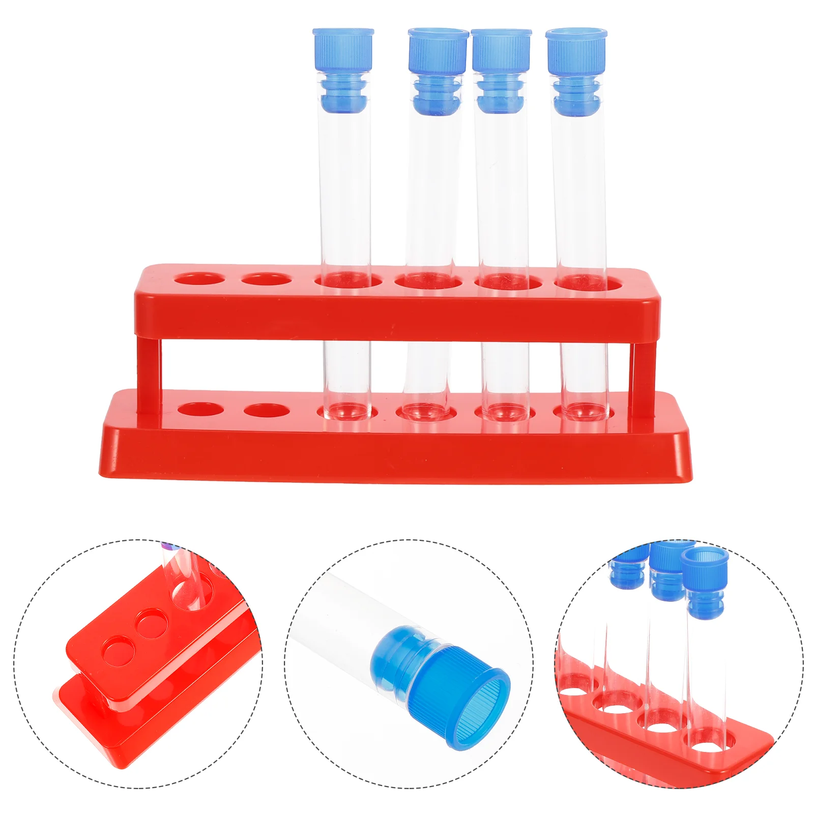 

1 Set Test Tube Rack Kit Laboratory Tube Holder Experiment Test Tubes for School