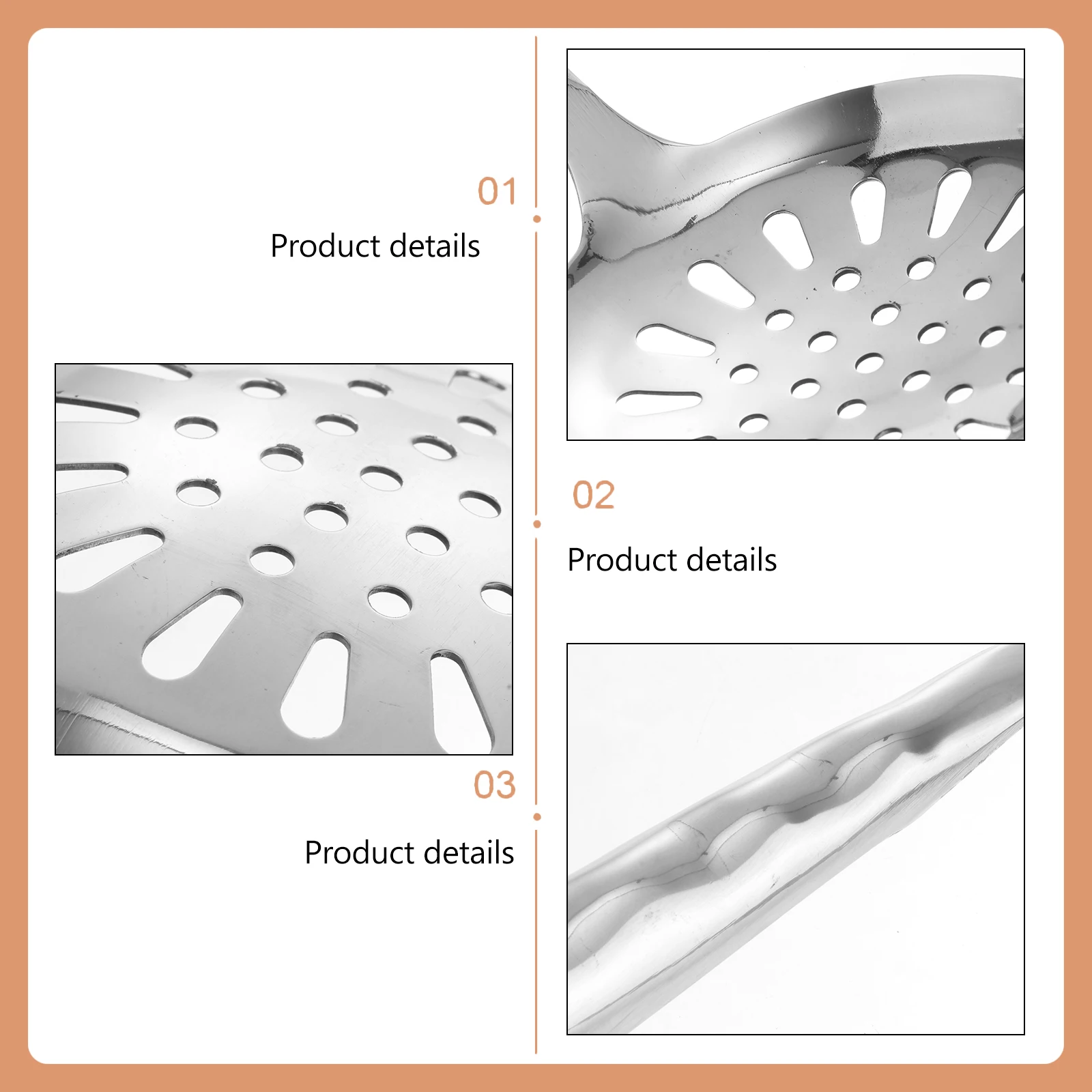 

1pcs Stainless Steel Skimmer 304 Premium Anti-Rust Long Handle Kitchen Cooking Soup Oil Burn Protection Dishwasher Safe