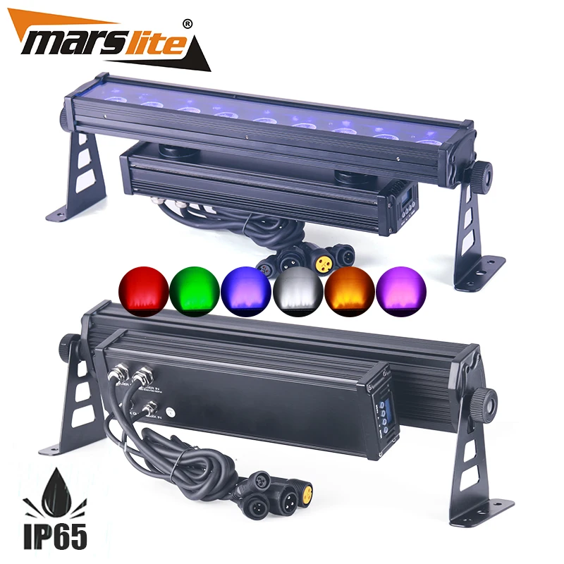 

Marslite 9*12w 6in1 RGBWAUV Waterproof Led Light Bar Wall Washer