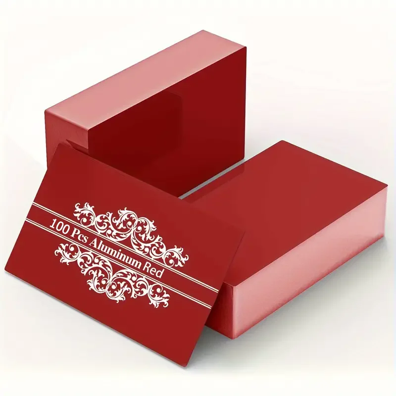 100 قطعة CNC النقش بالليزر DIY بطاقة 85*55 مللي متر النقش منطقة بطاقة آلة التعليم بالليزر الألومنيوم بطاقة الأعمال المعدنية الفارغة