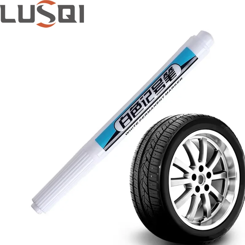

LUSQI 0.7MM/1.0MM/1.5MM /2.5MM White Paint Marker Pens Quick-Drying Waterproof Ink For Art Rock Ceramic & Car