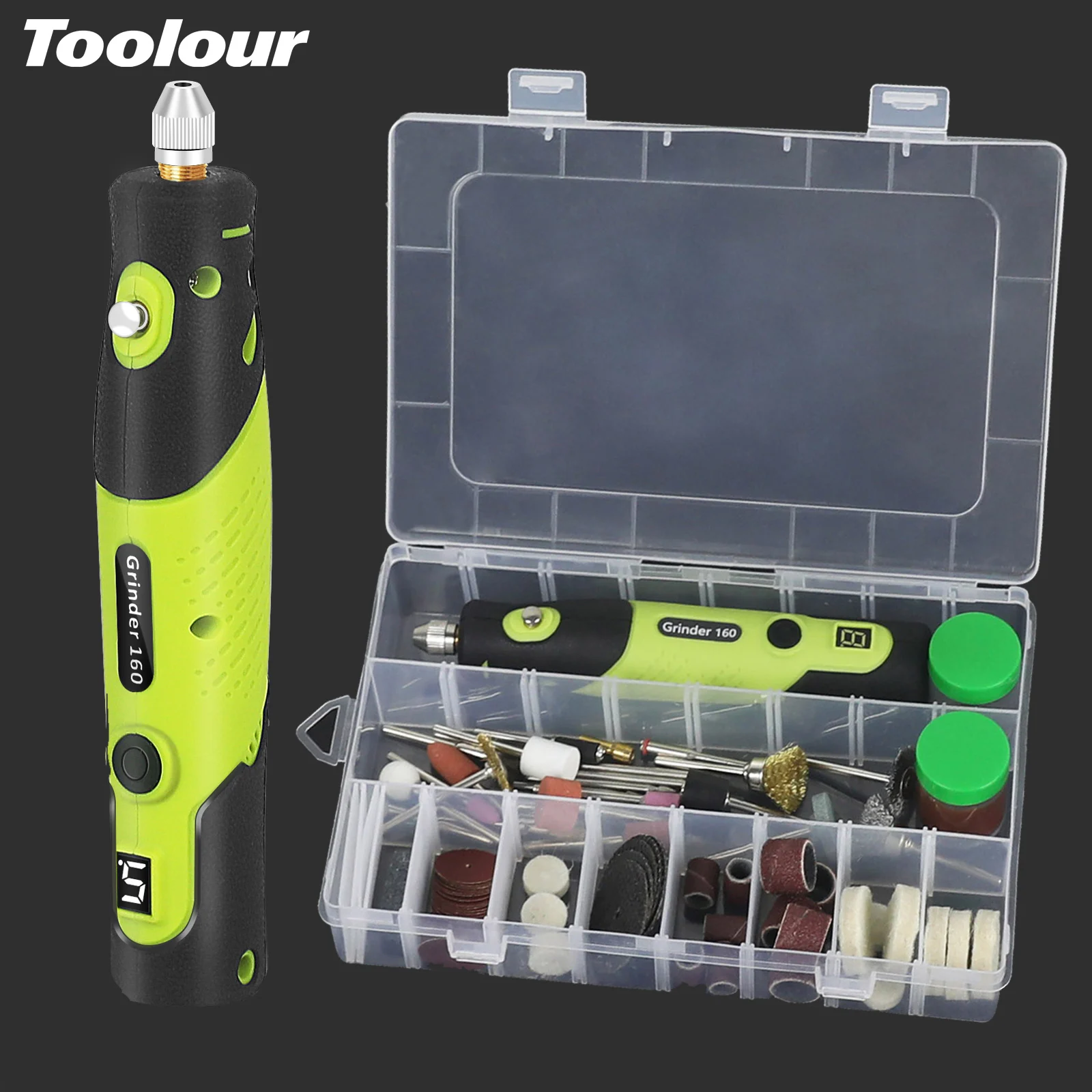 

Toolour Mini Rotary Tool Kit 5-Speed Cordless Rotary Tool Multi-Purpose 3.7V Power Rotary Tools Kit For Engraving,Sanding