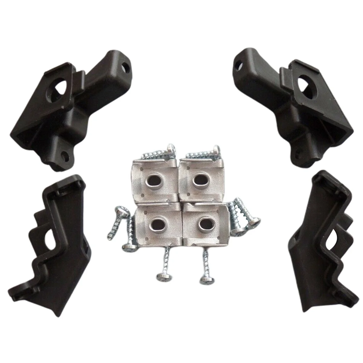 

1Pair Front Headlight Mount Bracket Repair Kit 6R0998225/226 for VW Polo 09-17 Head Light Lamp Fixed Holder Screw L+R