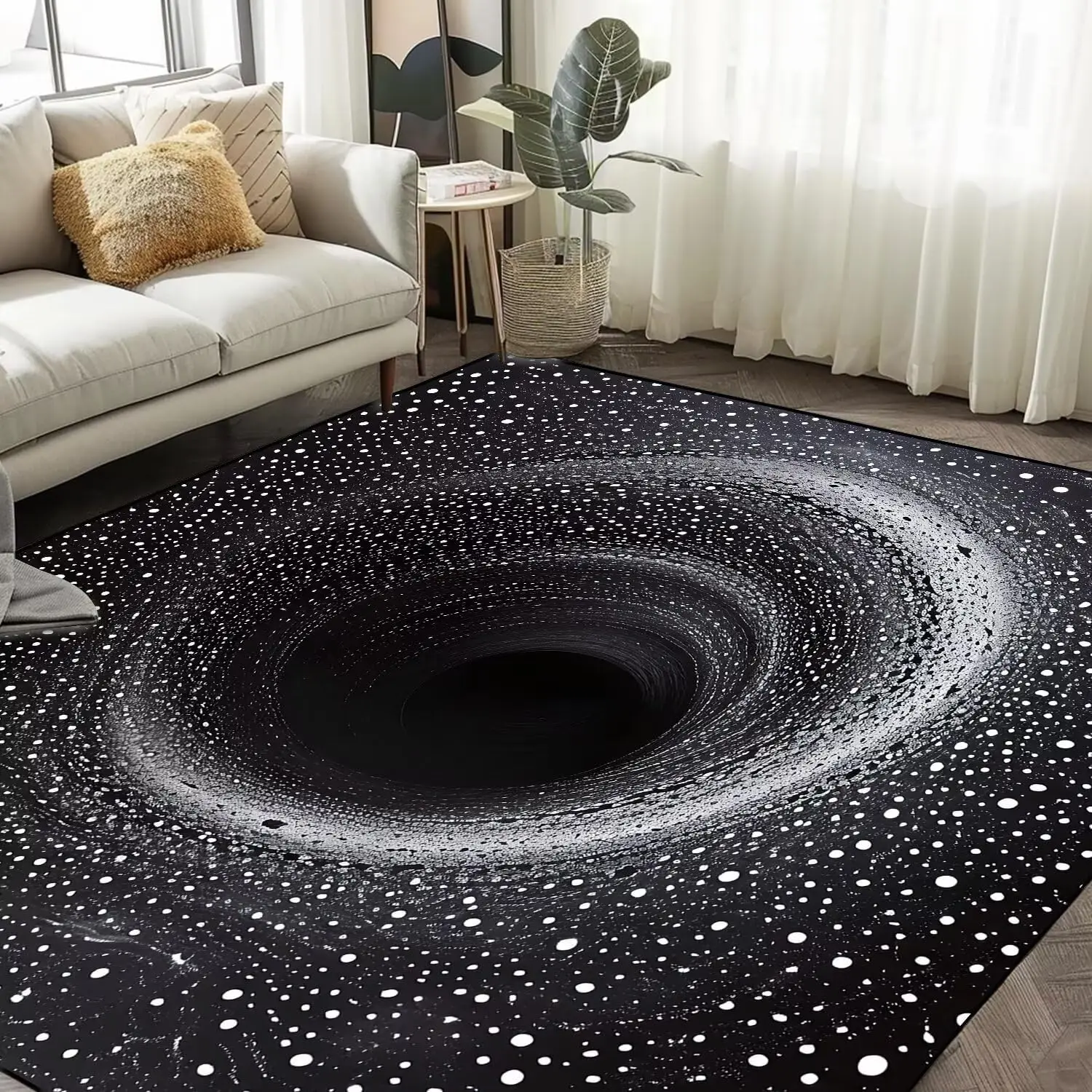 3D Optical Illusion Carpet Living Room Large Area Floor Mat Creative Design Printed Rug Bedroom Rugs Entrance Door Mats Decorate