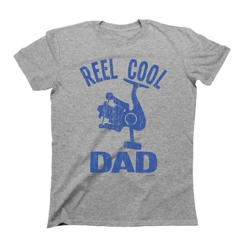 

Reel Cool Dad T Shirt Mens Fishing Eco Friendly Christmas Father