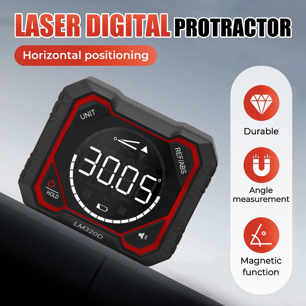 LM320D LM320E LM320F Лазерный инклинометр Цифровой измеритель ангела с абсолютным отжимным измерением угла магнитный инклинометр